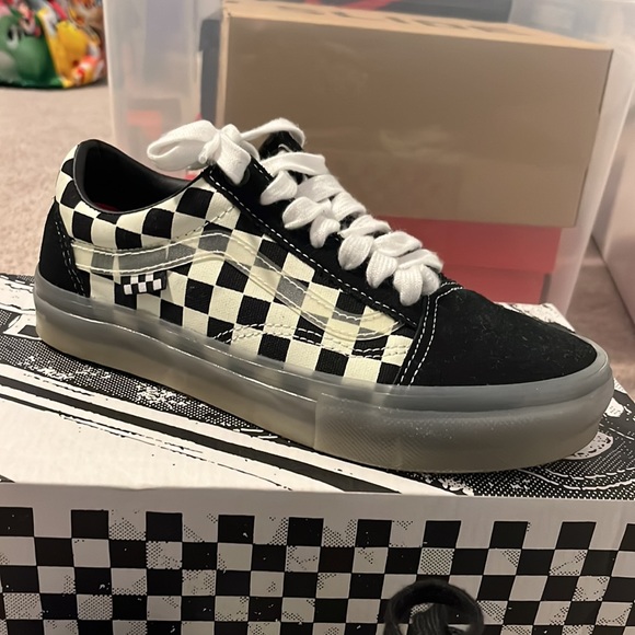 Vans Skate Old Skool glow/black skateboarding shoes - Picture 2 of 15